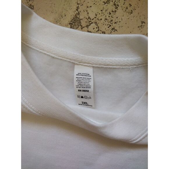 Brusco Brands Betty Boop Woman's 3XL Sweatshirt White Black Vintage inspired - Picture 3 of 5